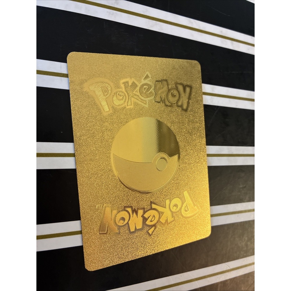Pikachu Vmax HP310 Gold Metal Pokémon Card Fan Art! - Picture 2 of 2